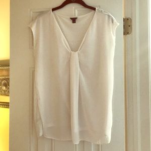Ann Taylor Sheer Cream top